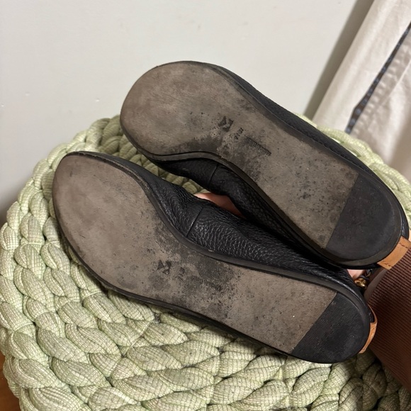 Mercedes Castillo Carola Black Pebbled Leather Slip On Ballet Flats - Picture 9 of 9